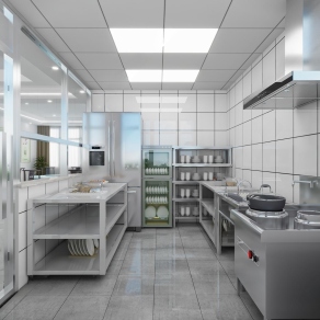 现代后厨3D模型下载